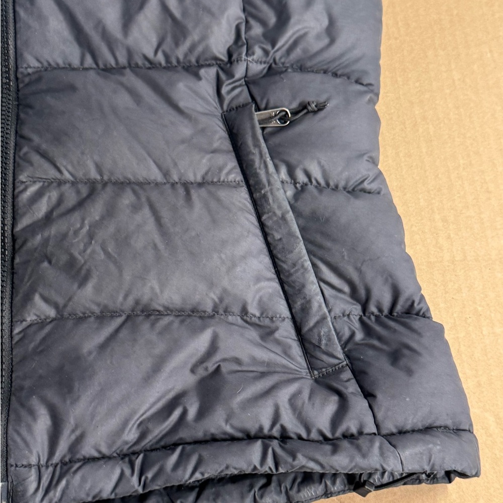 The North Face Puffer Vest Jacket Womens Large Black Nuptse 700 Goose Down Fill - Picture 5 of 9